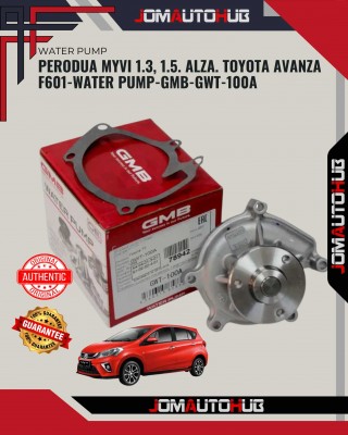Perodua Myvi 1.3, 1.5. Alza. Toyota Avanza F601-Water Pump-GMB-GWT-100A