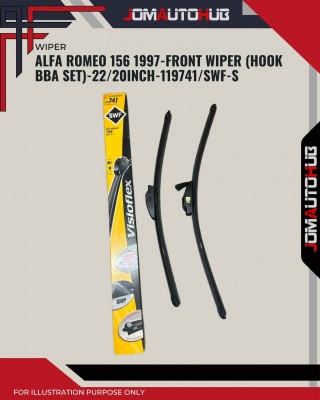 Front Wiper (Hook BBA Set)-Alfa Romeo 165 1997-22/20 Inch-119741/SWF-S