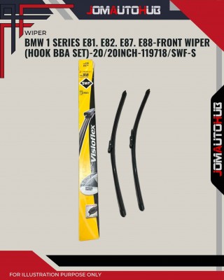 Front Wiper (Hook BBA Set)-BMW 1 Series E81. E82. E87. E88-20/20 Inch-119718/SWF-S