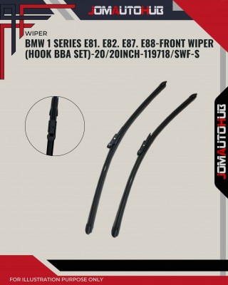 Front Wiper (Hook BBA Set)-BMW 1 Series E81. E82. E87. E88-20/20 Inch-119718/SWF-S