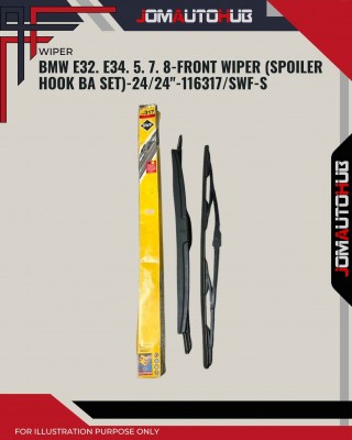 Front Wiper (Spoiler Hook BA Set)-BMW E32. E34. 5. 7. 8-24/24inch-116317/SWF-S