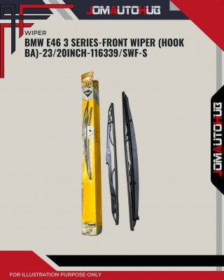 Front Wiper (Hook BA)-BMW E46 3 Series-23/20 Inch-116339SWF-S