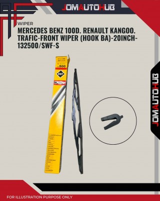 Front Wiper (Hook BA)-Mercedes Benz 100D. Renault Kangoo. Trafic-20 Inch-132500SWF-S