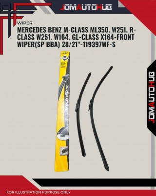 Front Wiper (SP BBA)-Mercedes Benz M-Class ML350. W350. R-Class W251. W164-28/21inch-119397/SWF-S