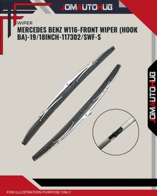 Front Wiper (Hook BA)-Mercedes Benz W116-19/18 Inch-117302SWF-S