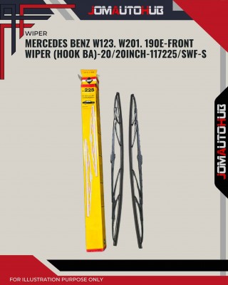 Front Wiper (Hook BA)-Mercedes Benz W123. W201. 190E-20/20 Inch-117225SWF-S