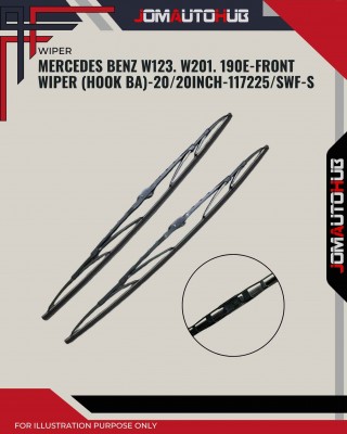 Front Wiper (Hook BA)-Mercedes Benz W123. W201. 190E-20/20 Inch-117225SWF-S