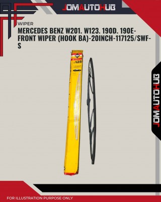 Front Wiper (Hook BA)-Mercedes Benz W201. W123. 190D. 190E-20 Inch-117125SWF-S