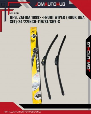 Front Wiper (Hook BBA Set)-Opel Zafira 1999-24/22 Inch-119781S/SWF-S