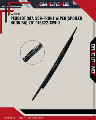 Front Wiper (Spoiler Hook BA)-Peugeot 307. SW 309-28inch-117622/SWF-S