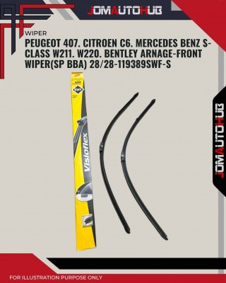 Front Wiper (SP BBA)-Peugeot 407 All 2004. Citroen C6. Mercedes Benz W211-28/28inch-119389/SWF-S