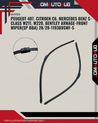 Front Wiper (SP BBA)-Peugeot 407 All 2004. Citroen C6. Mercedes Benz W211-28/28inch-119389/SWF-S