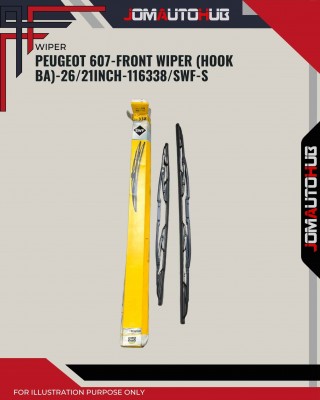 Front Wiper (Hook BA)-Peugeot 607-26/21 Inch-116338SWF-S