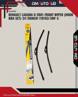 Front Wiper (Hook BBA Set)-Renault Laguna II 2001-24/20 Inch-119763/SWF-S
