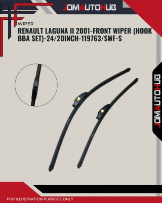 Front Wiper (Hook BBA Set)-Renault Laguna II 2001-24/20 Inch-119763/SWF-S