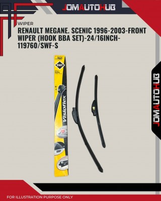 Front Wiper (Hook BBA Set)-Renault Megane Scenic 1996-2003-24/16 Inch-119760/SWF-S