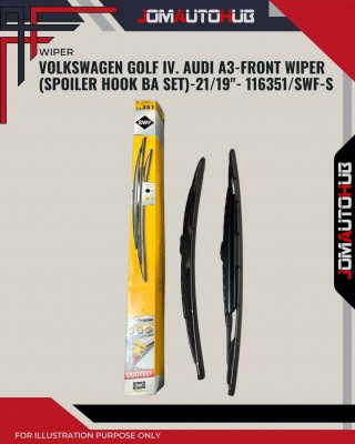 Front Wiper (Spoiler Hook BA Set)-Volkswagen Golf IV. Audi A3-21/19inch-116351/SWF-S
