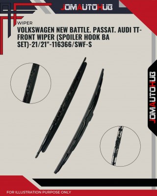 Front Wiper (Spoiler Hook BA Set)-Volkswagen New Battle. Passat. Audi TT-21/21inch-116366/SWF-S