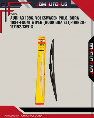 Front Wiper (Hook BA)-Audi A3.  Volkswagen Polo. Bora 1994-9 Inch-117192SWF-S