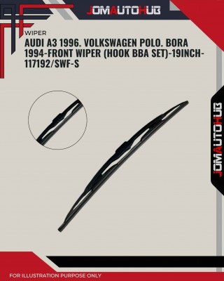 Front Wiper (Hook BA)-Audi A3.  Volkswagen Polo. Bora 1994-9 Inch-117192SWF-S