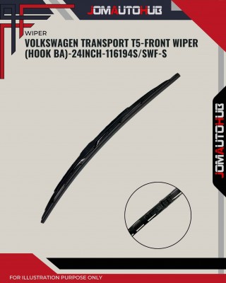 Front Wiper (Hook BA)-VolkswagenTransporter T5-24 Inch-116194SSWF-S