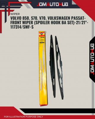 Front Wiper (Spoiler Hook BA Set)-Volvo 850. S70. V70. Volkswagen Passat-21/21inch-117314/SWF-S