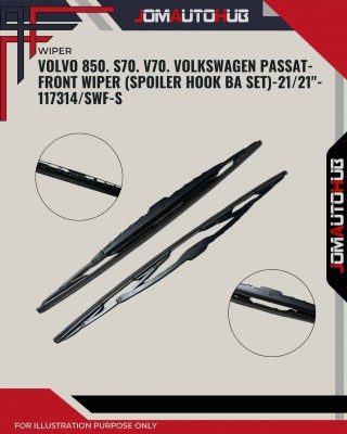 Front Wiper (Spoiler Hook BA Set)-Volvo 850. S70. V70. Volkswagen Passat-21/21inch-117314/SWF-S