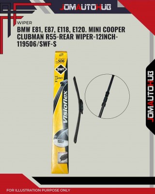 Rear Wiper-BMW E81, E87, E118, E120. Mini Cooper Clubman R55-12inch-116506/SWF-S